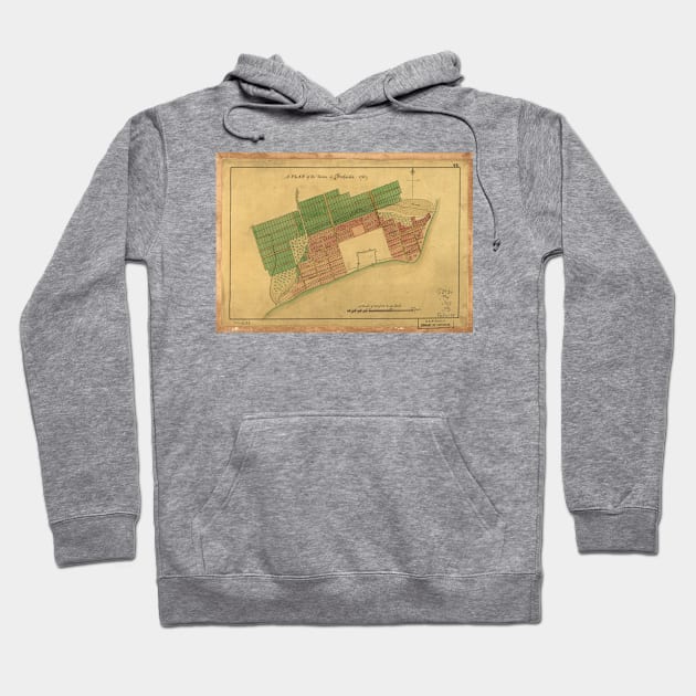 Vintage Map of Pensacola Florida (1767) Hoodie by Bravuramedia